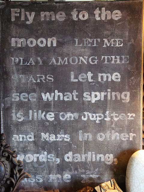 Fly me to the moon, Let me play among the stars, Let me see what spring is like on Jupiter and Mars, In other words, hold my hand, In other words, darling, kiss me.