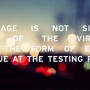 Courage is not simply one of the virtues, but the form of every virtue at the testing point